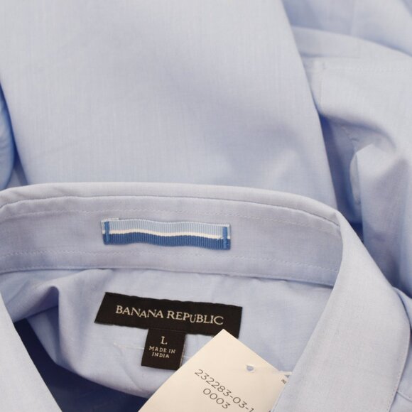 NWT Banana Republic Shirt Mens Large Short Sleeve Hot Utility Button Up Pockets - Picture 13 of 15